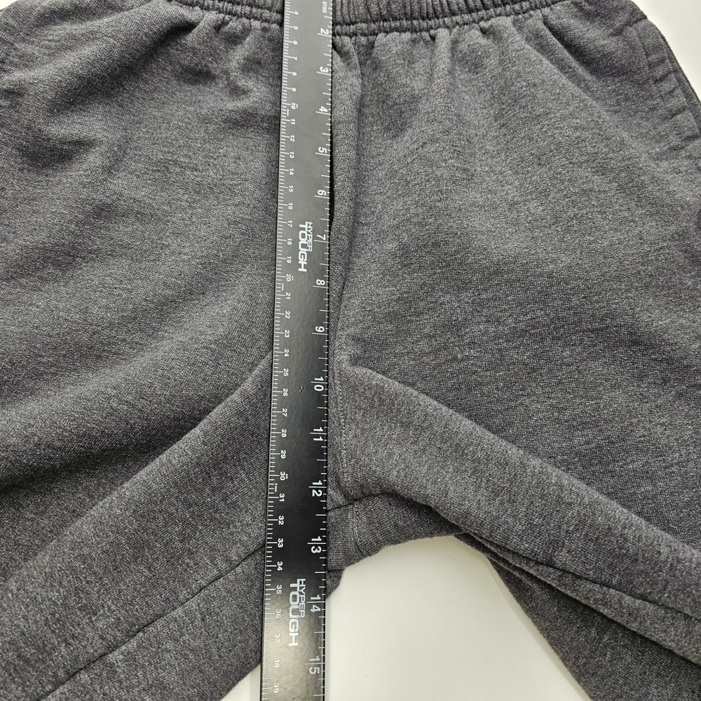 Champion Mens Fleece Sweat Shorts Charcoal Grey Raw Hem Y2K Preppy Size Medium - Picture 3 of 12